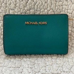 Turquoise Michael Kors Butterfly Style Wallet